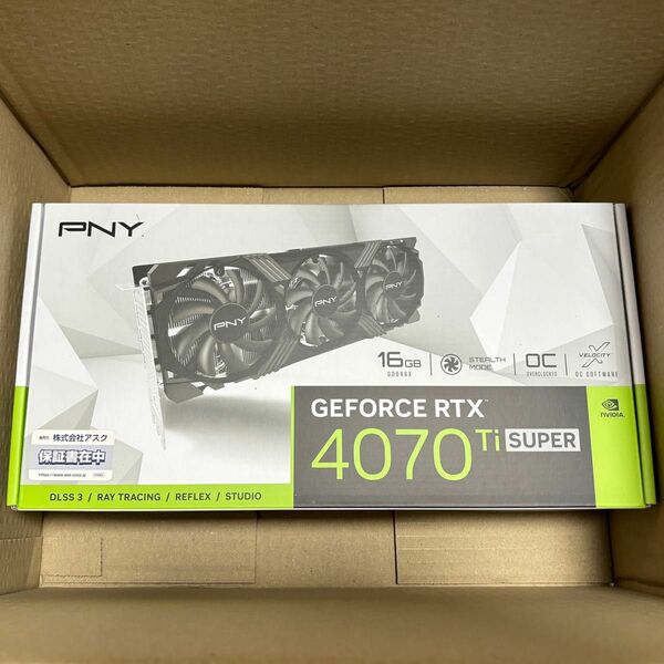 【36カ月保証・納品書つき】PNY GeForce RTX 4070Ti SUPER 16GB VERTO OC 3FAN