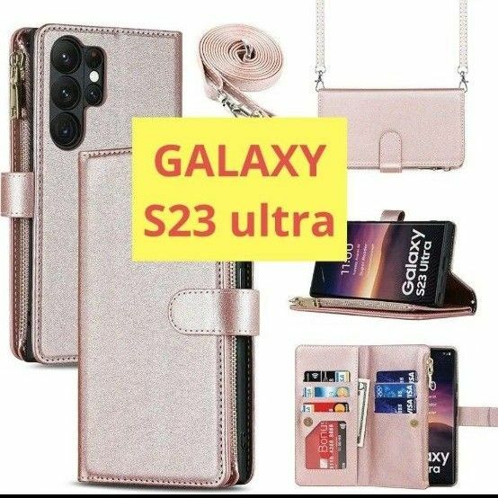 手帳型 カバー スマホケース Galaxy カード収納 Galaxy S23 Ultra 縄掛けケース手帳型 