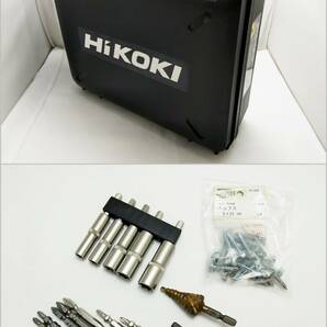 B24-761 HiKOKI ハイコーキ WH18DDL2 コードレスインパクトドライバ 黒 ブラック 18V ケース/充電器/バッテリ×2付 ※おまけビット等付の画像10