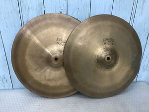 DIXIE PAISTE シンバル 2枚　まとめ　直径約15.5cm （100s）