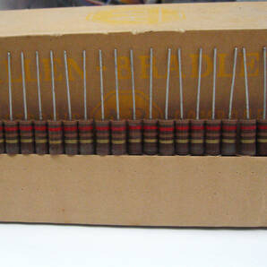 ★☆（管RG004） Allen-Bradley カーボンソリッド抵抗 2W 120Ω 20本セット / NOS Carbon Composition Resistors☆★の画像1