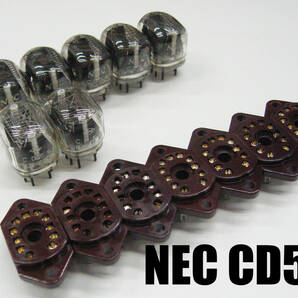 ★☆（管NX007） 国産ニキシー管 NEC CD56 7個セット/ Nixie Tubes NEC CD56 7pcs☆★の画像1