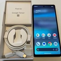 【中古】Google Pixel 6a 128GB　SIMフリー　Sage セージ グリーン　本体_画像2