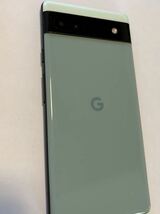 【中古】Google Pixel 6a 128GB　SIMフリー　Sage セージ　本体_画像6