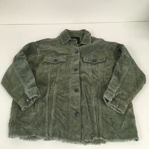 送料無料★ZARA OUTERWEAR ザラ★コーデュロイジャケット　カーキ★レディース　XSサイズ#60416sbv