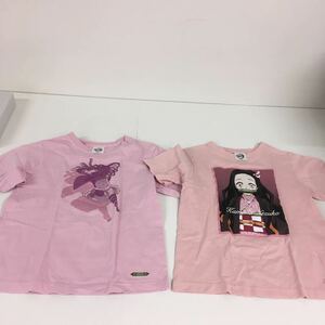 送料無料★鬼滅の刃★半袖Tシャツ　トップス★キッズ　子供　140 禰豆子★2点セット#60419sNj160