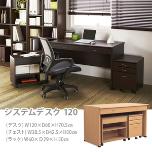  system desk 120 natural (NA)