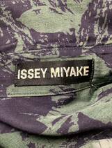 issey miyake イッセイミヤケ　総柄シャツ　レーヨンシャツ　長袖シャツ　モード　メンズ　紳士服　古着　セレクト　_画像3