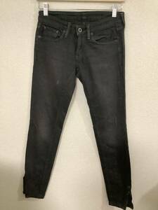 RALPHLAUREN Ralph Lauren black Denim pants skinny pants slim cotton select lady's old clothes 