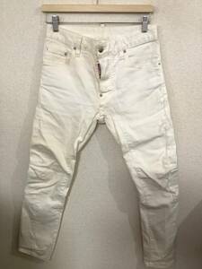 DSQUARED2 Dsquared white Denim pants jeans skinny jeans select men's old clothes 