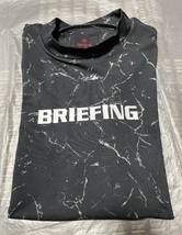 BRIEFING GOLF ブリーフィング 2023年モデル モックネック 半袖Tシャツ 総柄 ブラック サイズＭ_画像7