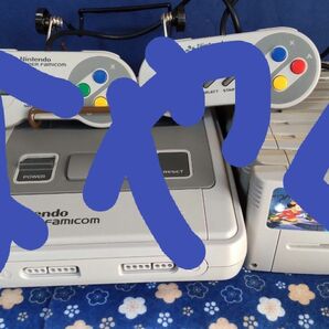 専用出品 任天堂　 スーパーファミコン 本体一式　スーファミ　アダプター　AVケーブル　カセット動作確認済み 