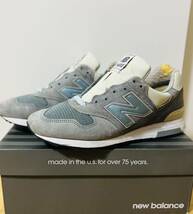 【中古品】New Balance M1400SB ニューバランス M1400 スティール ブルー 26.5cm(US8.5) 日本国内正規品 タグ付き 2022年製 Made in USA_画像1