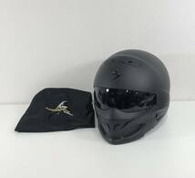 G※ scorpion スコーピオン EXO-Combat フルフェイスヘルメット マットブラック XXLサイズ フルフェイス ヘルメット バイク 擦れ傷複数有り_画像1