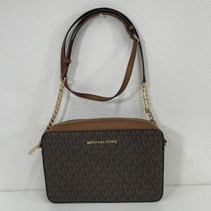 G◎ MICHAEL KORS マイケルコース バッグ ショルダーバッグ 35F8GTTC3B BROWN シグネチャー 概ね美品