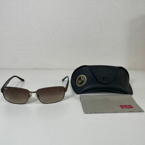 G◎ Ray-Ban レイバン スクエアサングラス メタルフレーム サングラス RB8053D ケース付き 細かなキズ汚れ有り