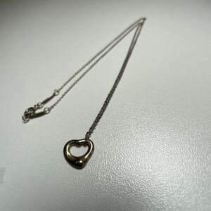 G◎ Tiffany&Co. ティファニー エルサペレッティ オープンハート シルバー ネックレス SV925 Ag925 アクセサリー 