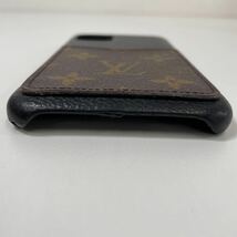 G◎ LOUIS VUITTON ルイヴィトン スマホケース iPhone 11 Pro MAX バンパー M69097 レザー ブラック キズ汚れ有り_画像2