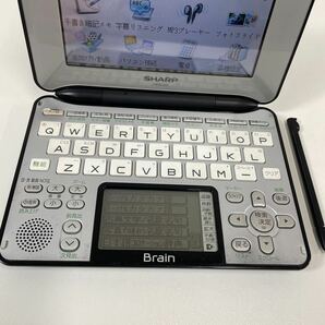 W◎ SHARPシャープ カラー電子辞書 Brain ブレーン PW-AC920 キズ汚れ有り 動作確認済みの画像3