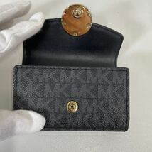 Z◎ MICHAEL KORS マイケルコース MKロゴ KEY CASE キーケース 細かなキズ汚れ有り_画像2