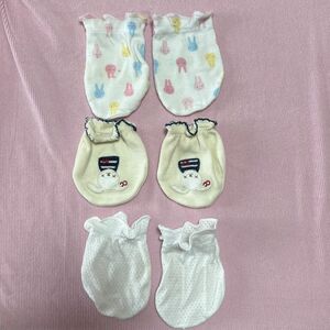 ベビー用ミトン 手袋 baby 指しゃぶり防止 引っかき傷防止 子供