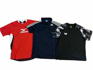 adidas、MIZUNO、Butterfly半袖Tシャツ