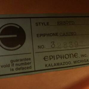 Epiphone John Lennon ”1965” Casino【訳あり】の画像4