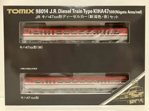 ☆希少☆ TOMIX キハ47形500番代（新潟色・赤）セット 98014 キハ47-500形