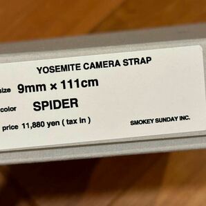 送料無料Extended Photographic Material YOSEMITE CAMERA STRAP SPIDERヨセミテ カメラストラップ / スパイダー9ミリ×111センチの画像2
