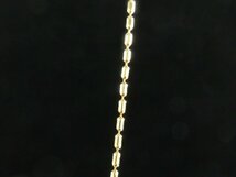 K18YG テーパー イエローゴールド チェーン ネックレス 42.5cm 幅1.5mm 4.4g J409_画像2