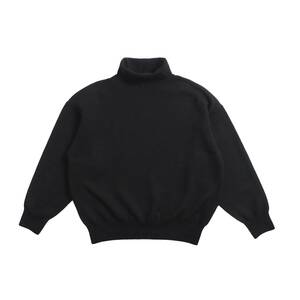  Paul Smith Paul Smith wool 100% knitted sweater ta-toru neck black beautiful goods men's 