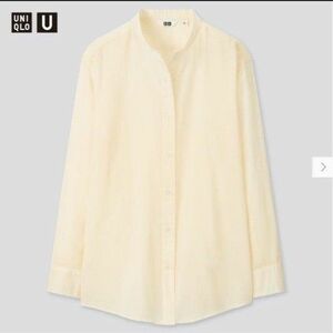  シアーバンドカラーシャツ UNIQLO U