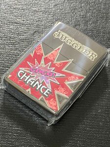 特価品 zippo ジャグラー シェル 2面刻印ブラック 特殊加工 2022年製GO GO CHANCE JUGGLER