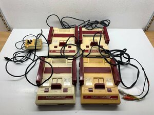 【ジャンク/部品取り】任天堂 Nintendo FC ファミコン ファミリーコンピュータ HVC-001 本体 まとめ4台 ＋RFスイッチ HVC-003