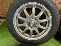 新品 未使用 AZ sports 14インチ 4.5J +45 155/65R14 TOYO OBSERVE GIZ2 2023年製 バリ山 スタッドレス タイヤホイール 4本セット H_画像2