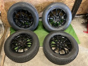 G-SPEED 17インチ 7J +48 225/65R17 BRIDGESTONE BLIZZAK DM-V3 2022年製 うっすらイボ付き スタッドレス タイヤホイール 4本セット K