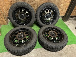 良品 RAYS DAYTONA M9 15インチ 5J +45 165/65R15 TOYO R/T OPEN COUNTRY 2022年製 マッド 夏タイヤ タイヤホイール 4本セット H