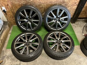 LEXUS GS Fスポーツ 純正 19インチ 8J +45 9J +60 235/40R19 265/35R19 BRIDGESTONE VRX2 バリ山 スタッドレス タイヤホイール 4本セット K