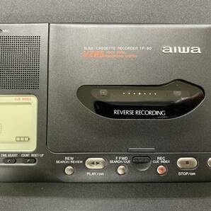 aiwa アイワ TP-80 ポータブルカセットレコーダー カセットプレーヤー ケース付き ジャンク品 ①の画像2