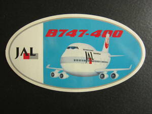 JAL■B747-400■Japan Airlines■ステッカー