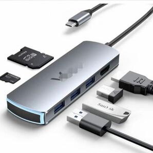 Type-C ハブ 6-in-1 多機能ハブ 40Gbps USB ハブ