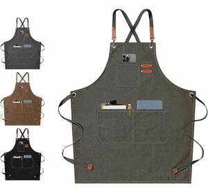  outdoor apron men's thick apron stylish work for cooking free size 