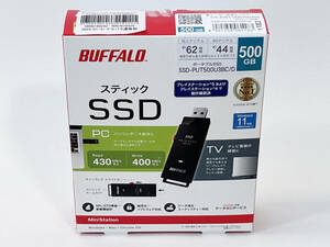 バッファロー ポータブルSSD SSD-PUT500U3BC/D