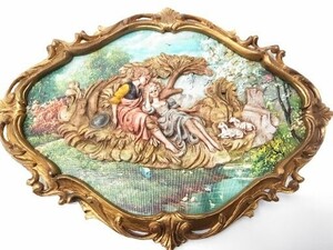 0 Italy made ornament wall decoration objet d'art antique B-4165 @100 0