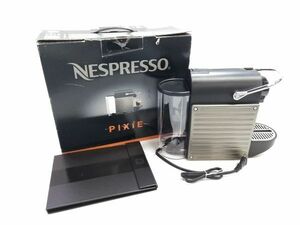 ◇Nespresso PIXIE ネスプレッソ ピクシー チタン C60 コーヒーメーカー 元箱付 0412E6B @100 ◇