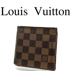 Louis Vuitton ルイヴィトン 折り財布 ダミエ PVC ブラウン系