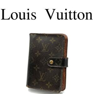 Louis Vuitton ルイヴィトン 折り財布 モノグラム ロゴ金具 PVC