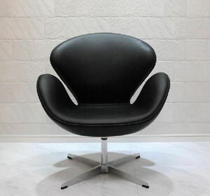 s one chair a Rene Jacobsen original leather black chair chair chair swanchair chair personal chair designer's furniture 