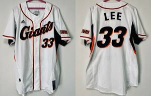 読売ジャイアンツ 李承燁 イ・スンヨプLee Seung-Yuop ★Korean★ Yomiyuri Giants Official ADIDAS Climalite Jersey MADE IN JAPAN EX+++