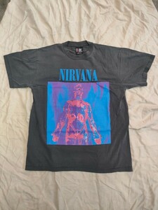 nirvana tシャツ Lサイズ　sliver 90s マリリンマンソン　ロック　バンド　カート・コバーン